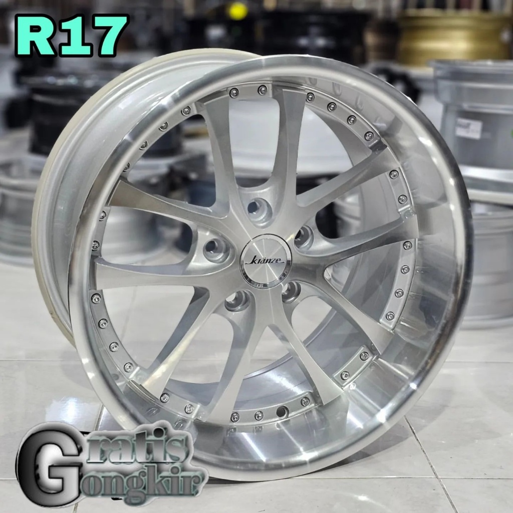 velg Kranze LXZ R17 Lebar 8.5/9.5 pcd 5x114,3 velg mobil celong ring 17