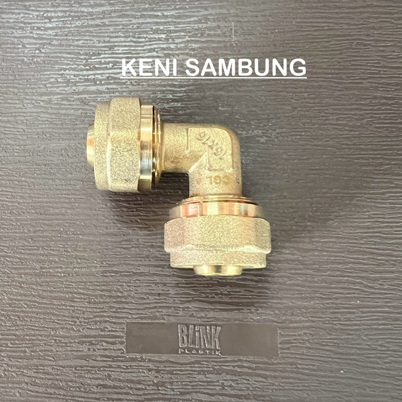 keni Sambung pipa air panas 1/2 inch KUNINGAN