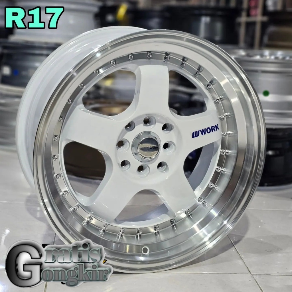 velg mobil R17 Work SP1 Lebar 7.5/8.5 velg ring 17 celong jazz yaris mobilio brio dll
