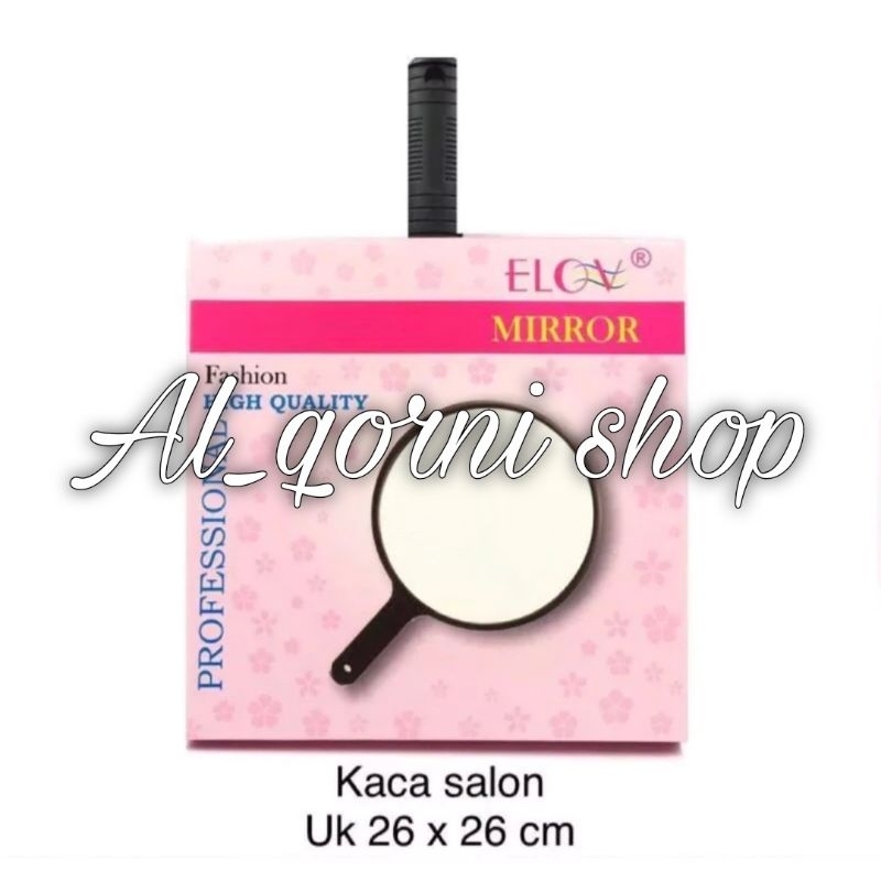 Elov Kaca Belakang Bulat 26cm × 26cm Kaca Belakang Barbershop / Cermin Belakang Barbershop / Pangkas
