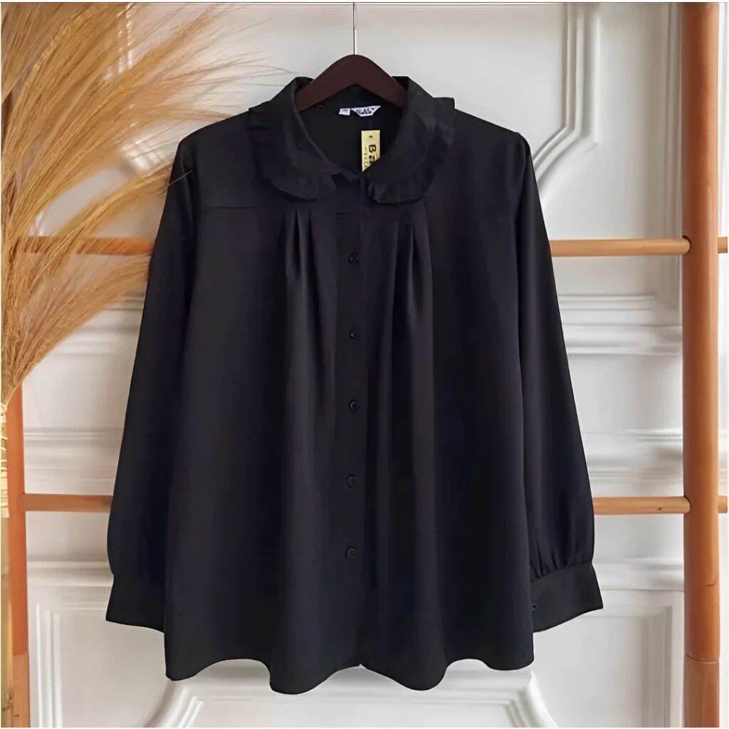 Blouse Remaja Korean Style Jumbo Ld 120 Crinkle Airflow Import Premium Terbaru 2023 Blus Oversize Bi