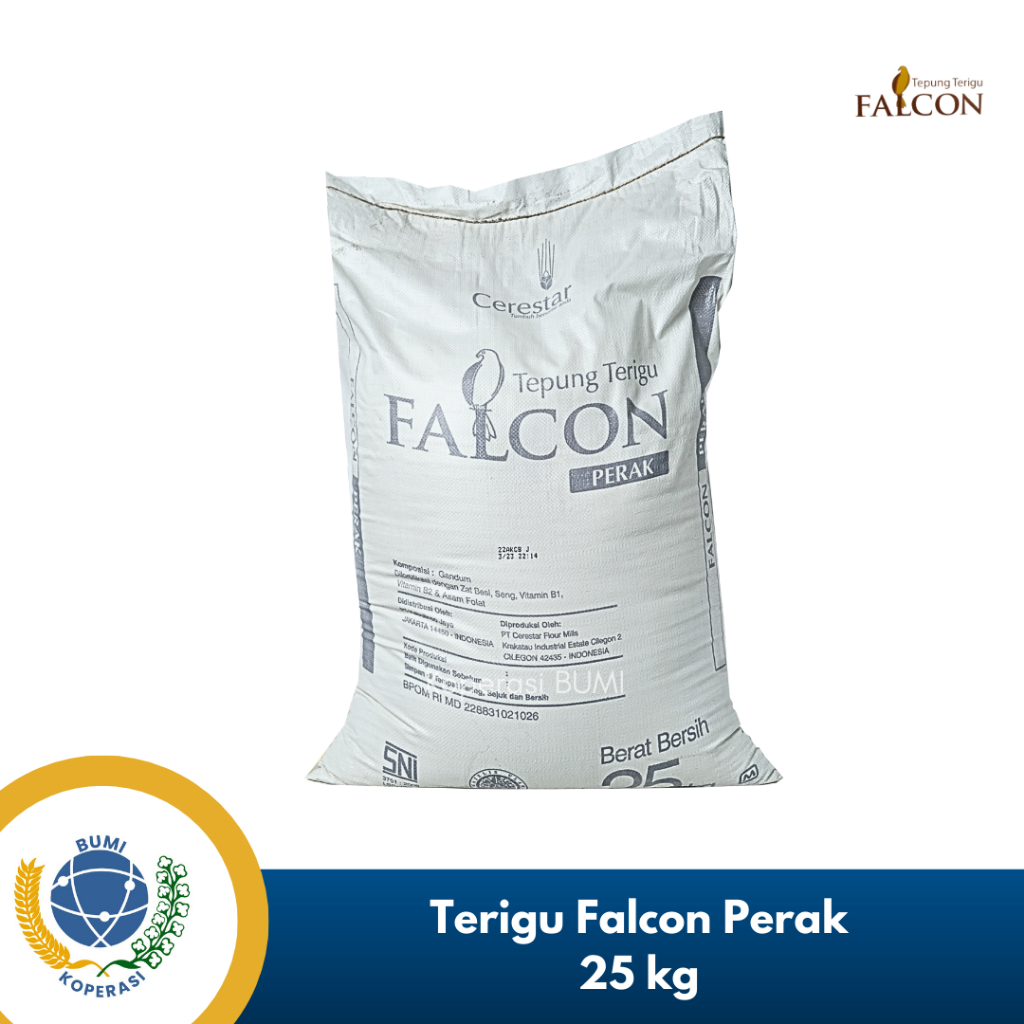 

Tepung Terigu Kabulinco Falcon Perak 25 Kg