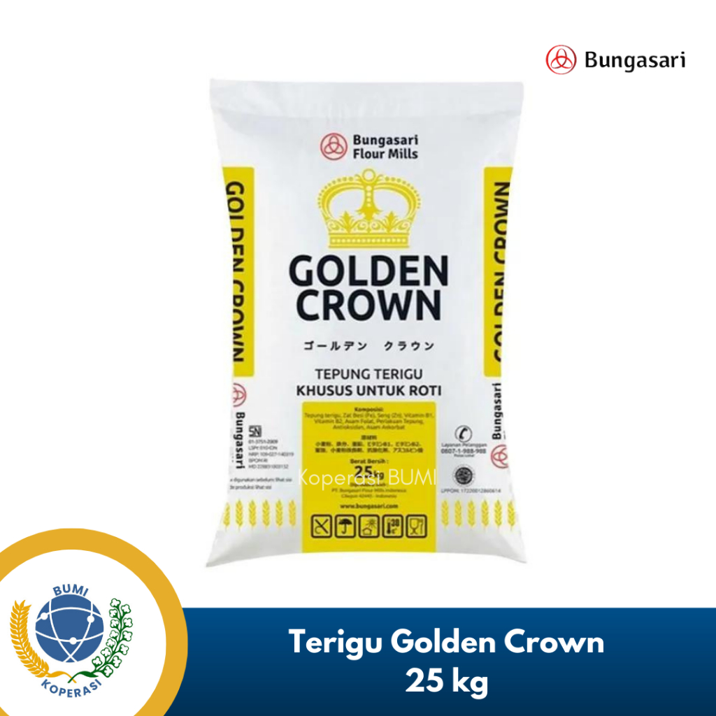 

RB22 Tepung Terigu Bungasari Golden Crown 25 Kg