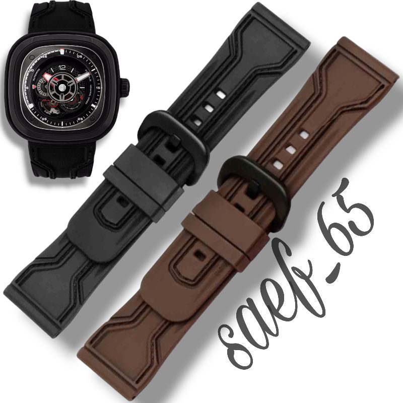 Tali Strap Jam Sevenfriday Tali Karet Rubber Jam Seven friday 28mm