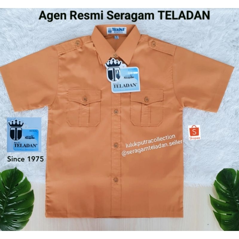 

Kemeja Pramuka Laki-laki Lengan Pendek TELADAN/Seragam SD SMP SMA Teladan