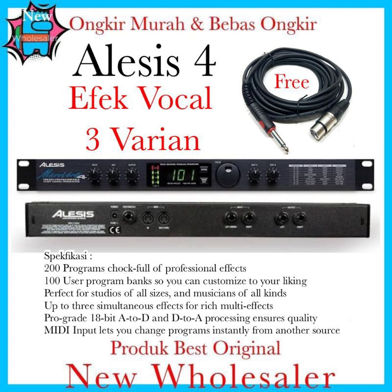 Effect Vocal karaoke Alexis4 200 programer Audio Efek besi original