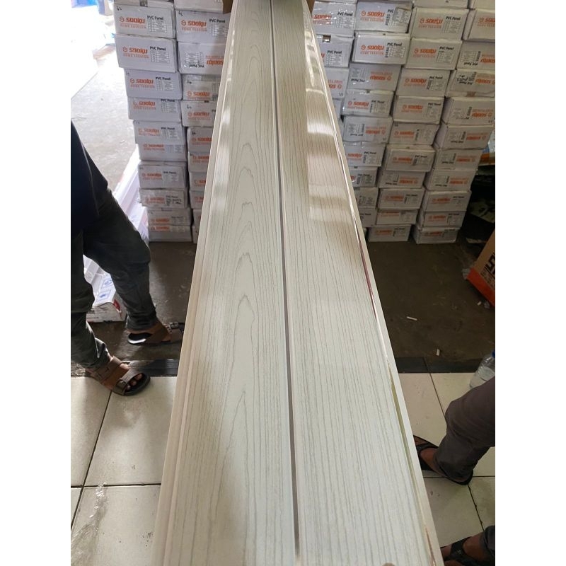 Plafon PVC  Sooku Serat Kayu Nat silver 740005