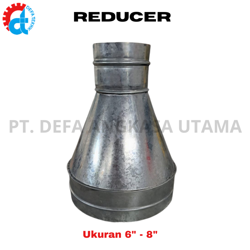 Reducer Ducting 6" x 8"/ Sambungan Flexible ducting