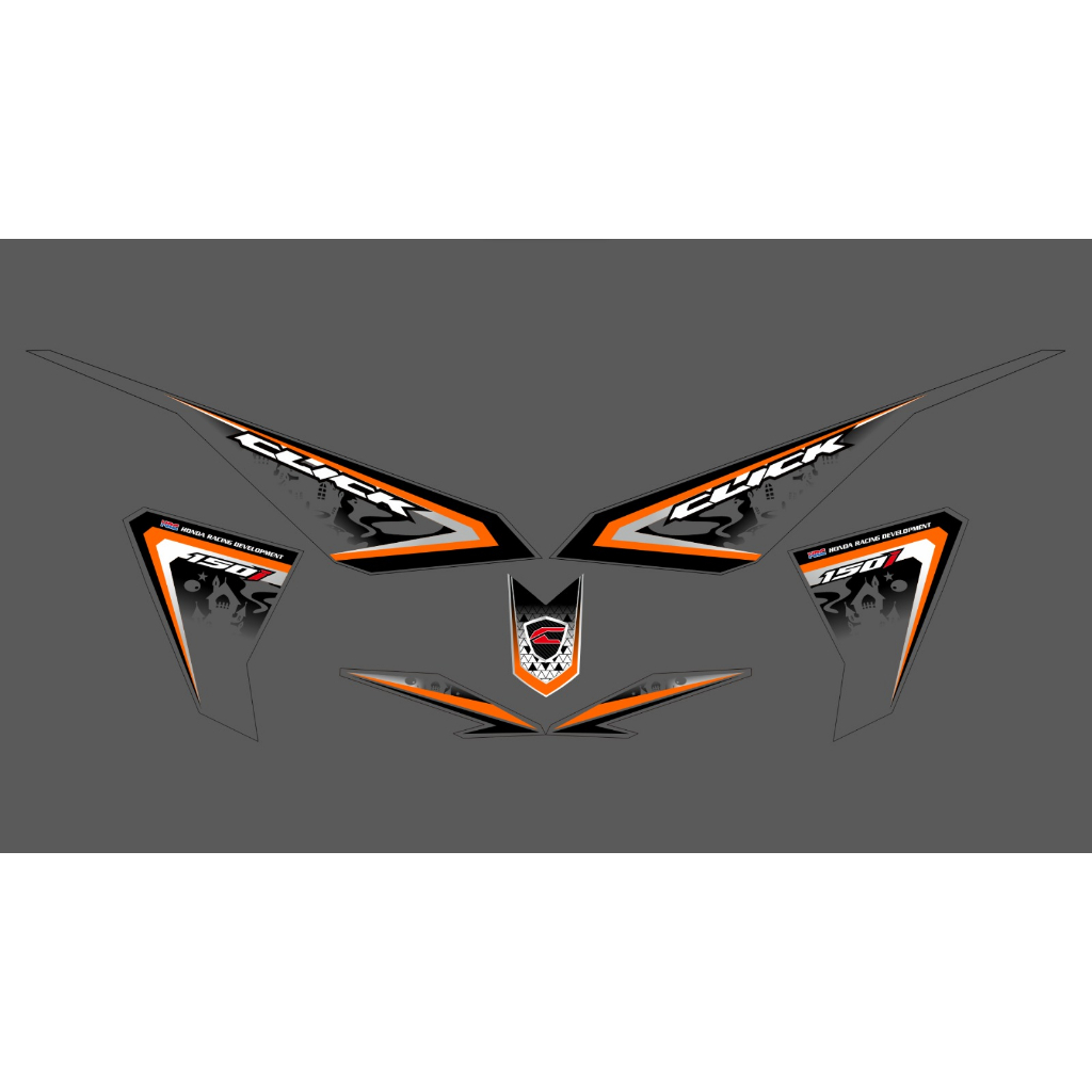 STRIPING TRANSPARAN CLICK VARIO LED OLD 125/150 2015-2017 CLICK VERSION