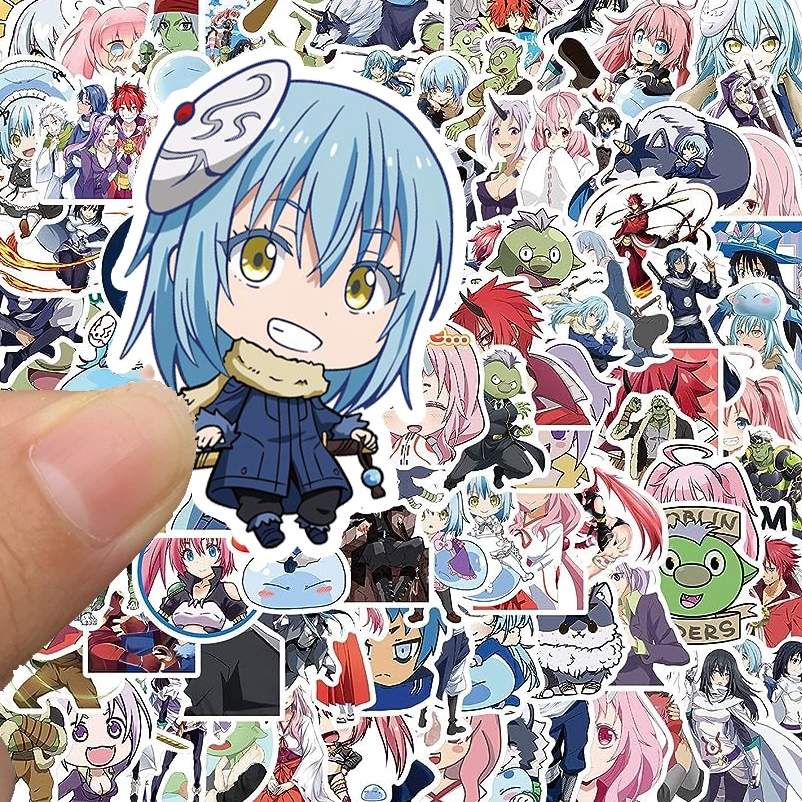 

Sticker Anime Tensei Shitara Slime Datta Ken/Rimuru Sticker WaterProof Premium isi 13 pcs