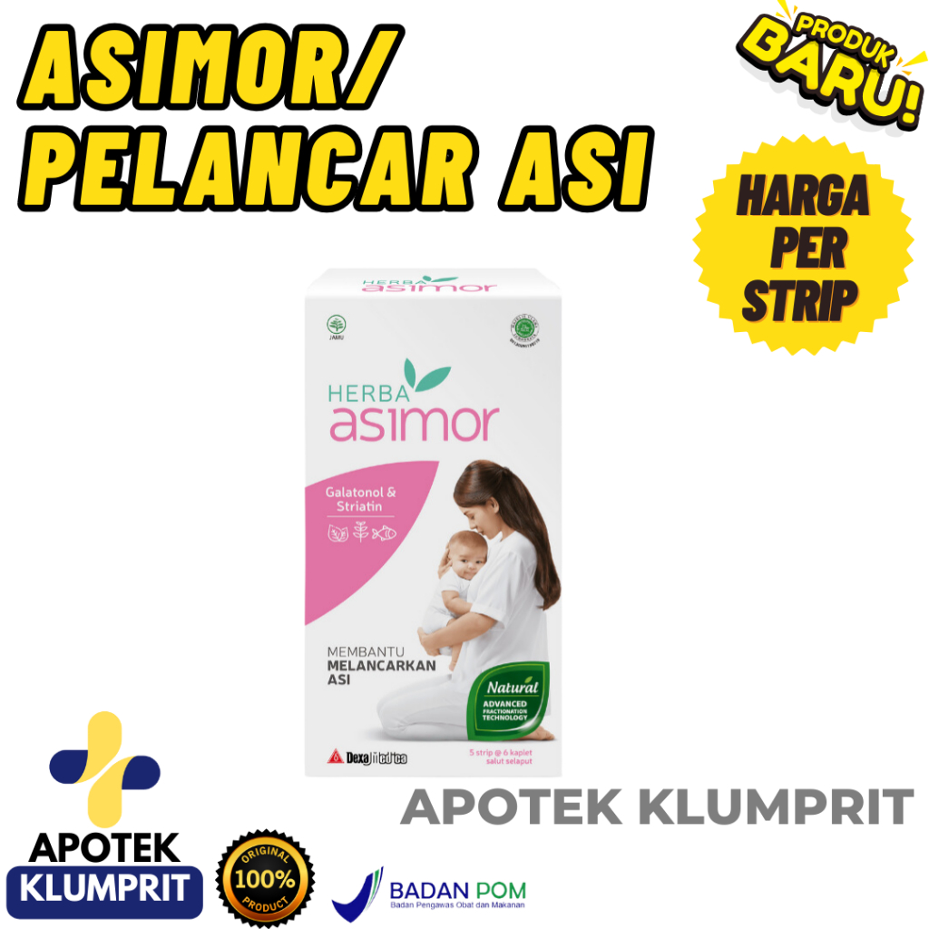 HERBA ASIMOR / PER STRIP / ISI 6 TABLET / PELANCAR ASI