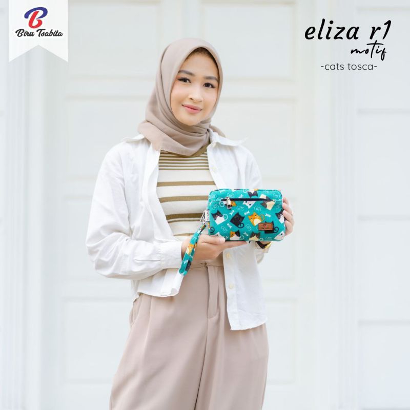 Eliza R1 motif by biru tsabita/dompet Eliza/dompet lucu/dompet murah/dompet kekinian