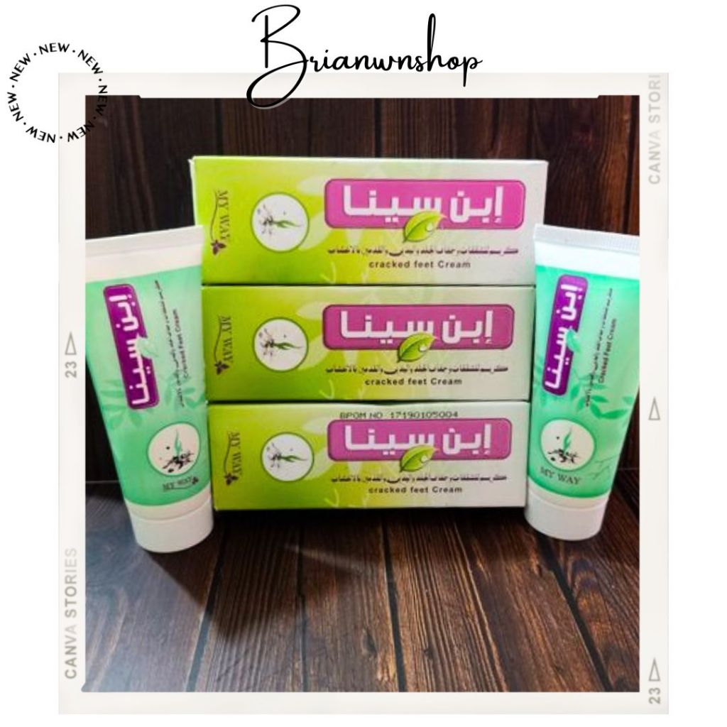 BAYAR DITEMPAT ✅ CREAM PENGHILANG BEKAS LUKA , CREAM GATAL , PENGHALUS KAKI IBNU SINA MY WAY ORIGINA