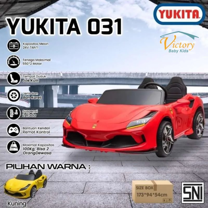 Yukita 031 Mobil Aki Mainan Anak - 24 Volt