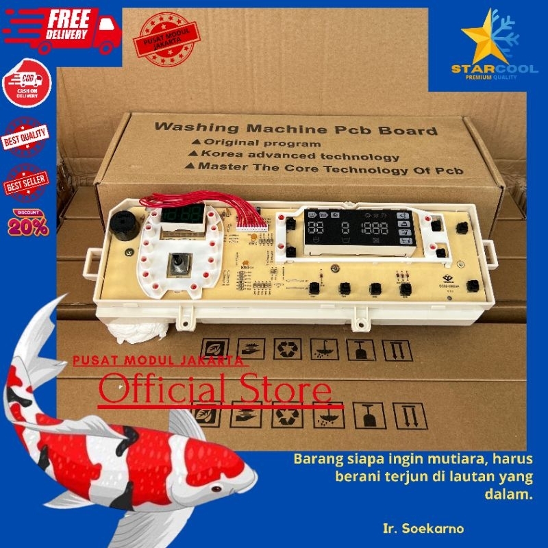 SAMSUNG ECO BUBBLE  WF1752WVP / WF1854WPC modul pcb mesin cuci Front Loading