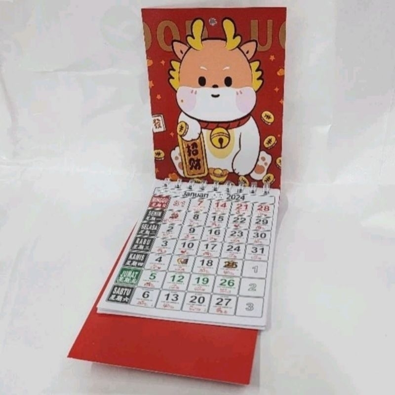 

Kalender Gantungan Bulanan Mini Tahun 2024 Shio Naga