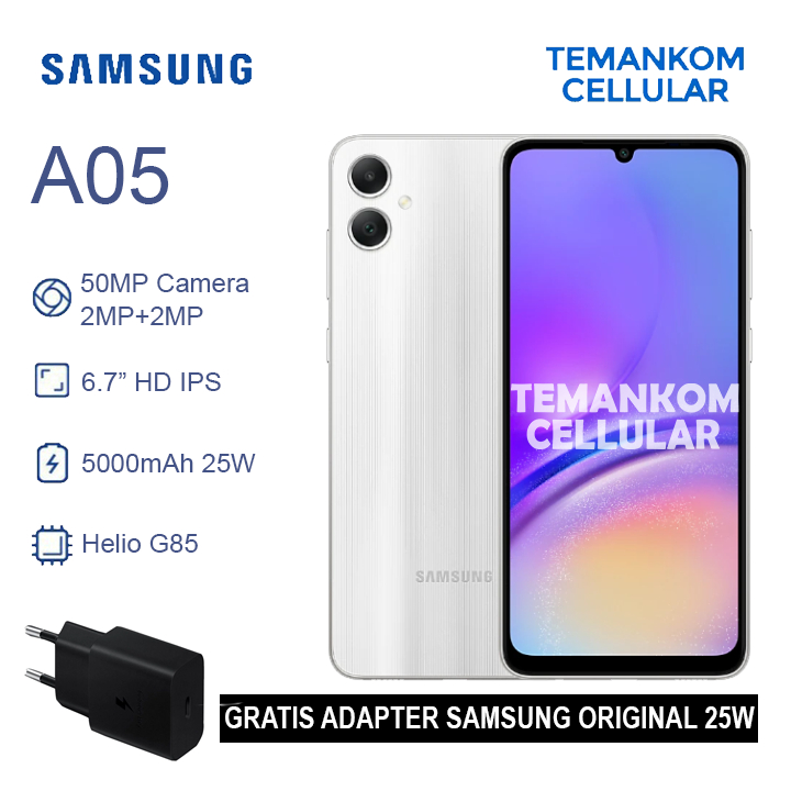 Samsung A05 12GB RAM 6GB + 6GB/128GB 50MP Camera BNIB Garansi RESMI Indonesia SEIN