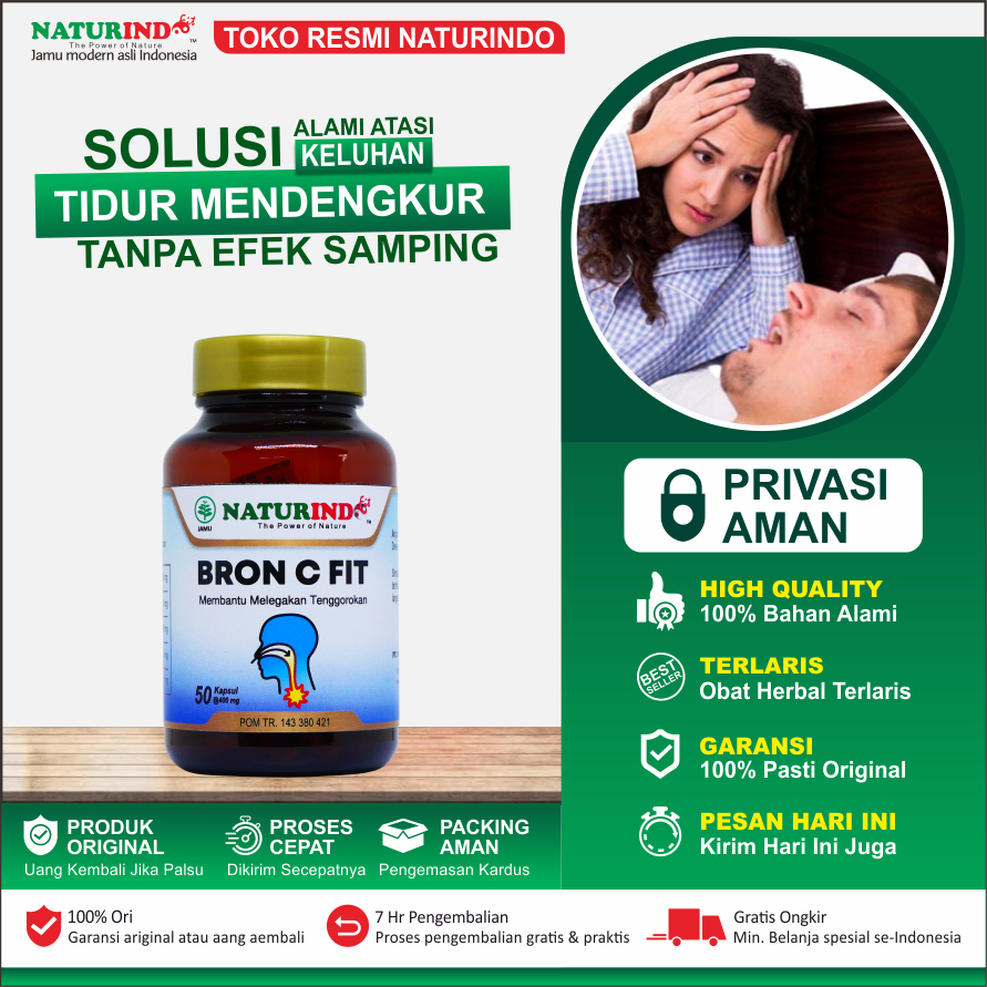 BRON C FIT OBAT NGOROK MENDENGKUR SAAT TIDUR NATURINDO