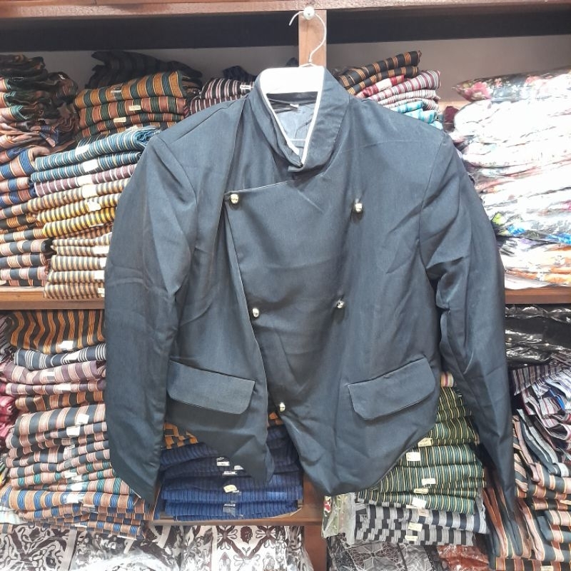 beskap solo hitam polos dewasa