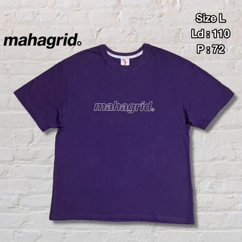 Kaos T-shirt Mahagrid Purple Ungu Original Second Preloved