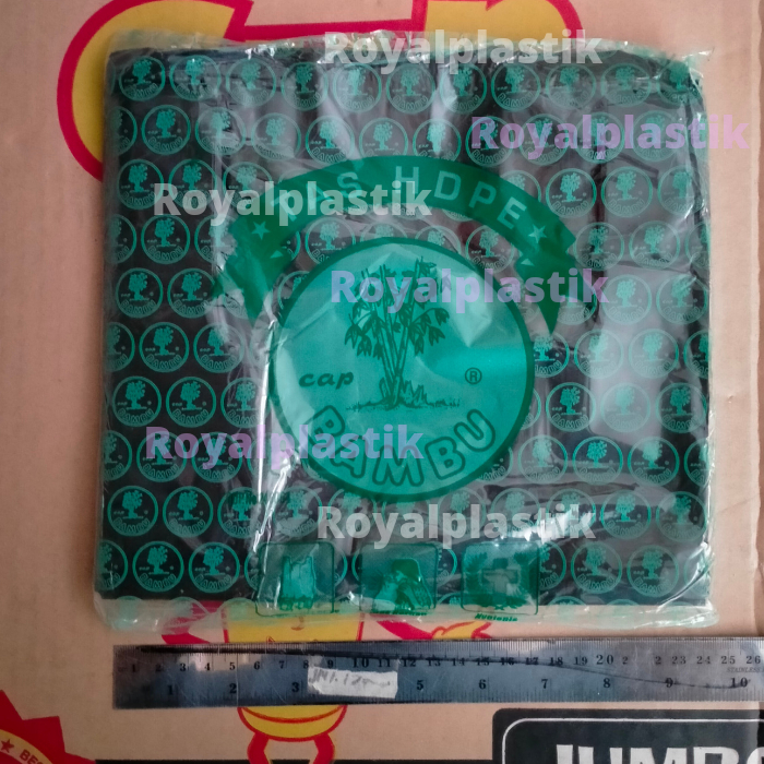 Kantong Kresek Bambu Hitam Tanggung