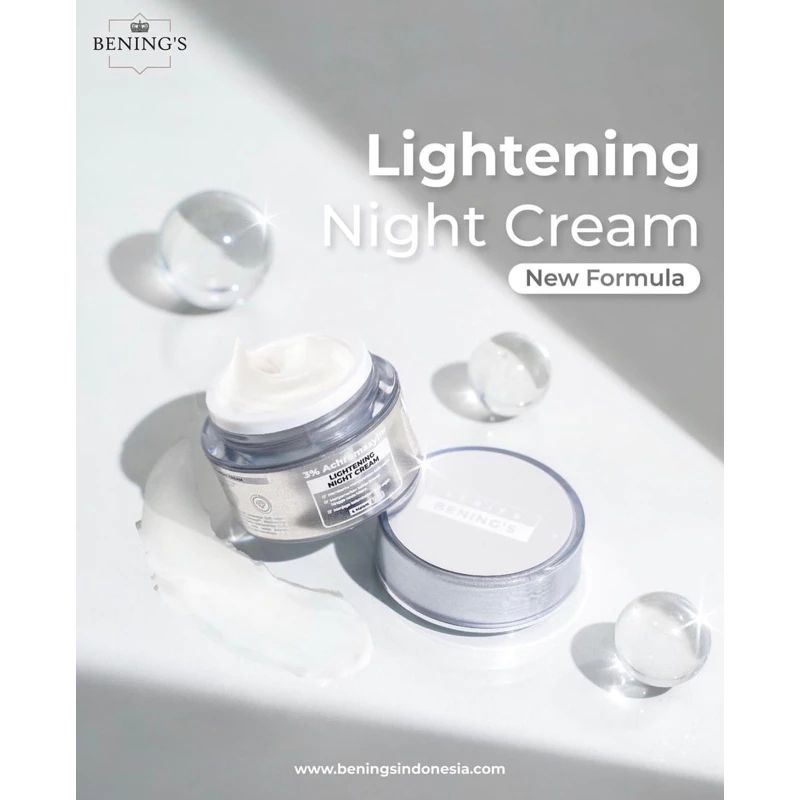 NIGHT CREAM NEW FORMULA |BENING'S SKINCARE|By DR Oky Pratama