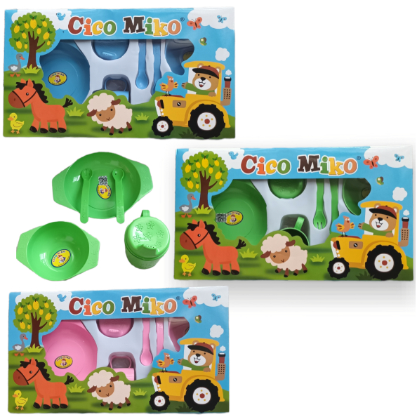 CICO MIKO FEEDING SET MEDIUM - SET PERALATAN MAKAN BAYI CICO MIKO BPA FREE