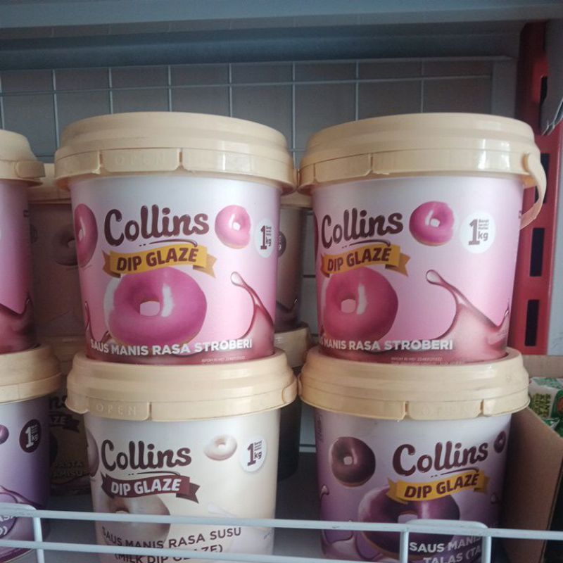 

Collins dip glaze 1kg, dark , tiramisu, dll