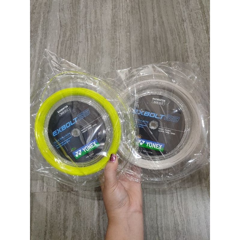 Senar Badminton Yonex Exbolt 63 / Exbolt63 / EXBOLT 63 ROLL ORIGINAL