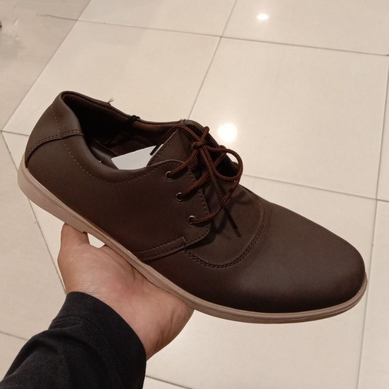 PROMO MURAH LEBAY SEPATU CASUAL PRIA ORIGINAL ROCK VALLEY || SEPATU CASUAL TALI WARNA BROWN SEPATU P