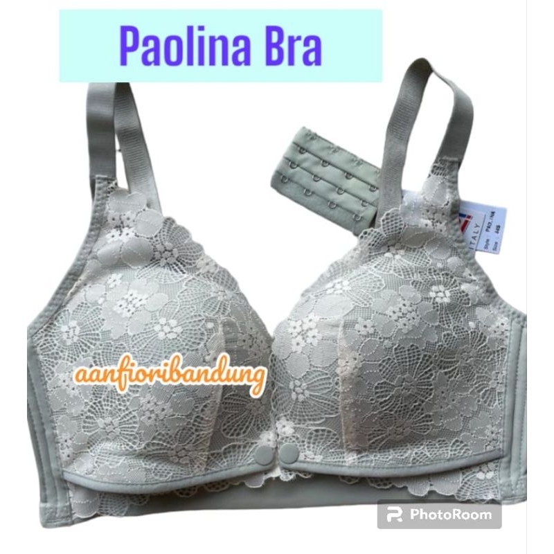 FIORI Bra PAOLINA Bra Menyusui | Full Cup Kancing Depan Kait 4 | Bra Tanpa Kawat Tanpa Busa