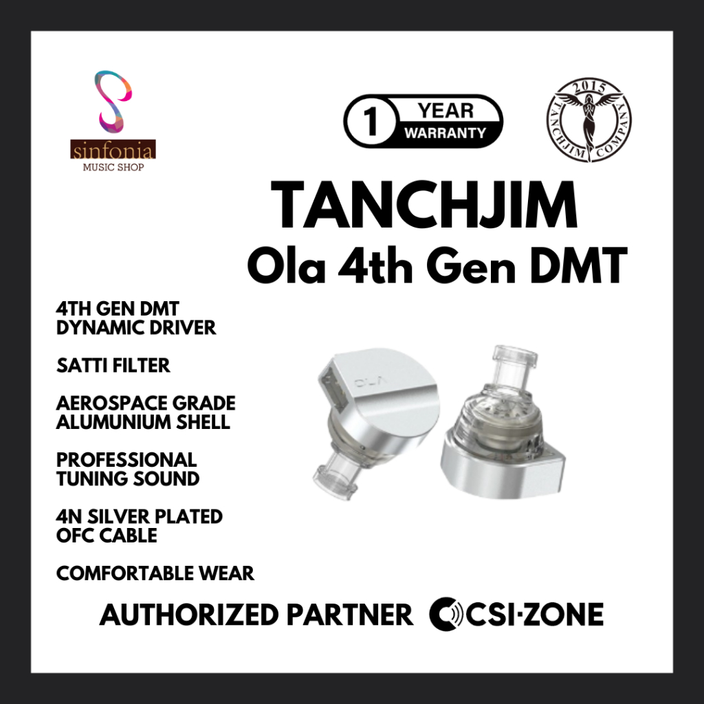Tanchjim Ola 4th Gen DMT Dynamic Driver In Ear Earphone - With Mic