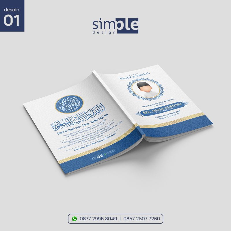 

Buku Yasin & Tahlil custom murah