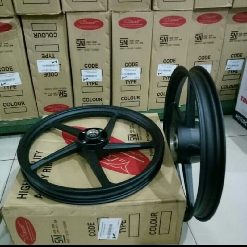 VELG RECING ROSSI PALANG 5 FALCON SUPRA X LAMA  UKURAN140/160-17
