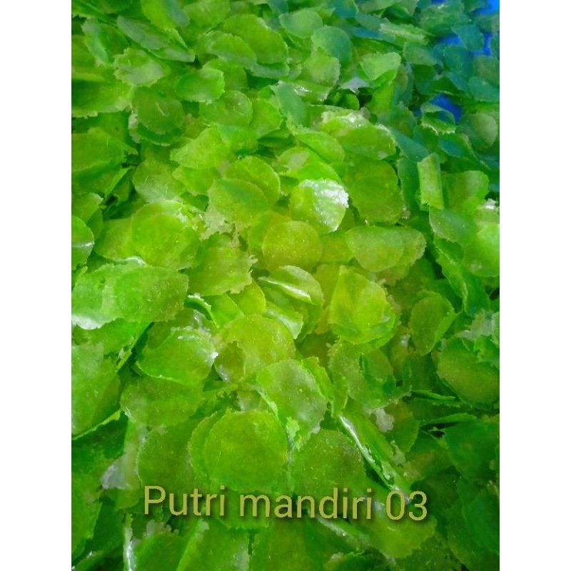 

1kg || KERIPIK KACA MENTAH HIJAU BULAT
