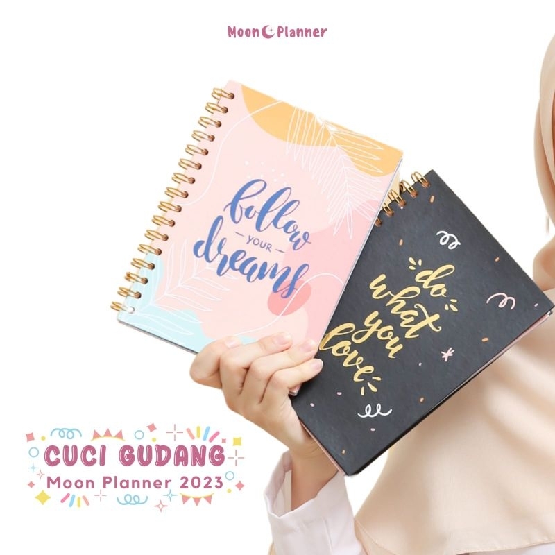 

PROMO CUCI GUDANG Moon Planner 2023 / Muslimah Planner 2023