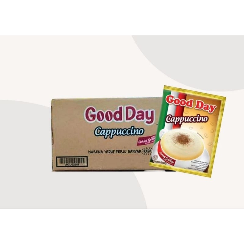 

GOODAY CAPPUCINO 25 gr @ RENCENG ISI 10 PCS