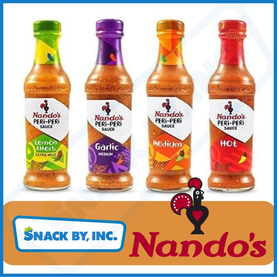 

[250gr] Nando's Peri Peri Sauce / Saus Nando Garlic Hot Medium Lemon