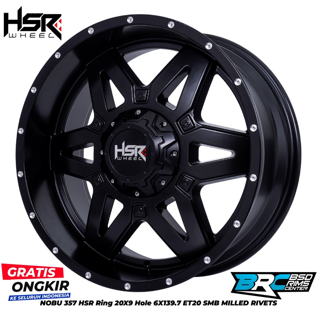 VELG MOBIL FORTUNER HUMMER EVEREST TRITON NOBU 357 HSR R20X9 H6X139,7 ET20 SMB