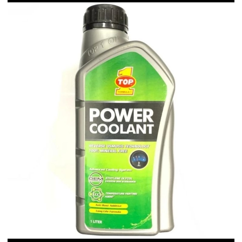 AIR RADIATOR COOLANT TOP1 TOP 1 UNTUK MOBIL DAN MOTOR  JAMINAN ORIGINAL TOP ONE - Hijau