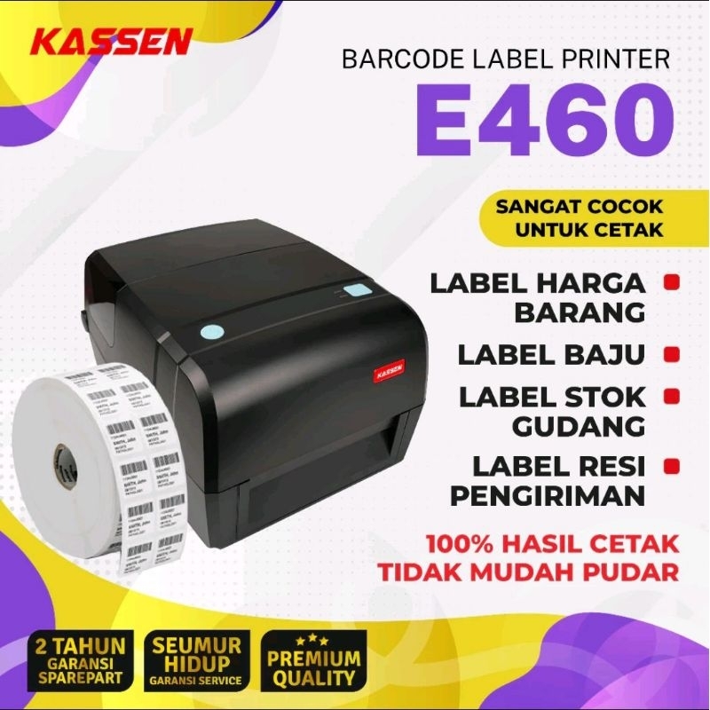 PRINTER BARCODE KASSEN E460 E-460