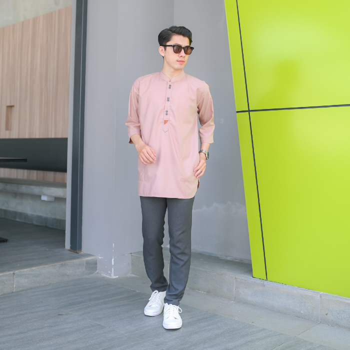 [ PROMO ] KOKO DEWASA AL LUTFI LENGAN 3/4 BAHAN KATUN KOKO PRIA DEWASA BAJU KOKO MUSLIM PRIA