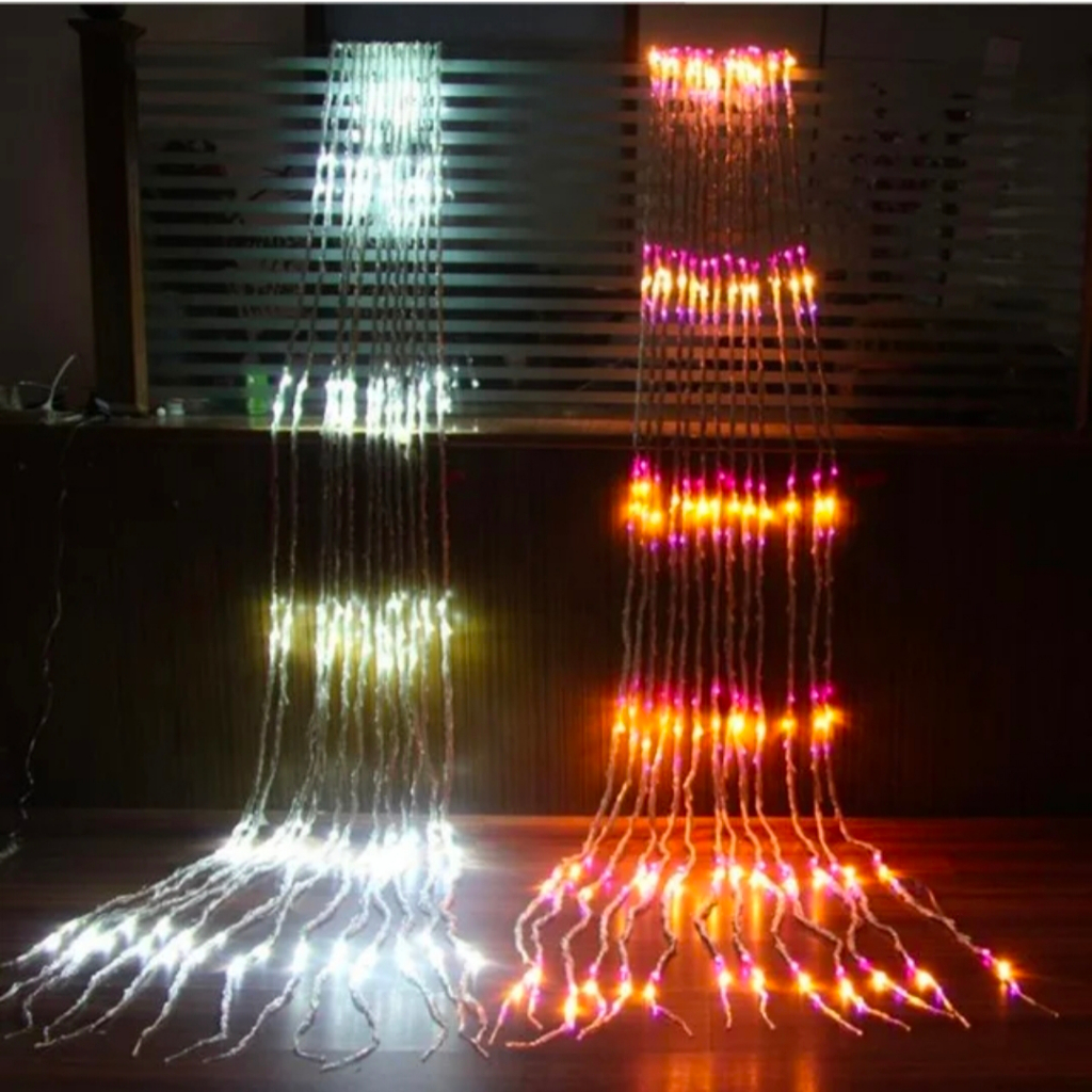 Lampu Hias LED Air Terjun 320 LED 3 x 3 Meter