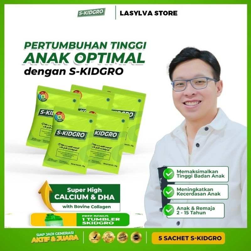 

Susu Tinggi Kalsium Peninggi Badan Untuk Anak S-KIDGRO 1BOX ISI 5 SACHET