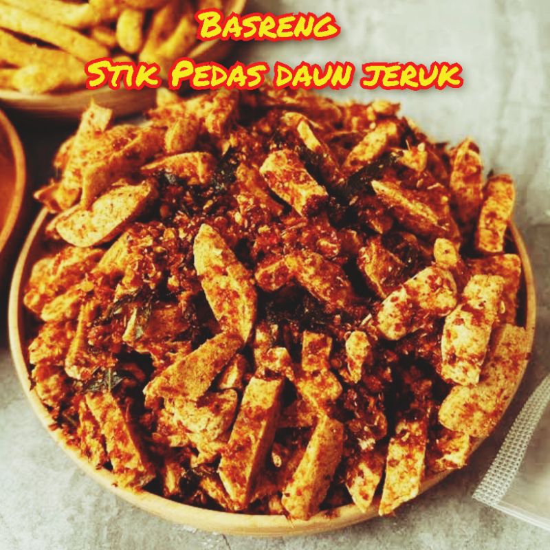 

Basreng Pedas Daun Jeruk 1KG Baso Goreng Bumbu Basah Exstra Pedas Kriuk Renyah