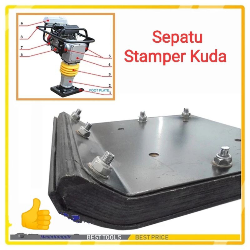 Sepatu Stamper Kuda, Sparepart Kaki Stemper Kuda / Part Alas Kaki Mesin Stamper Kuda, Foot Assy Stam