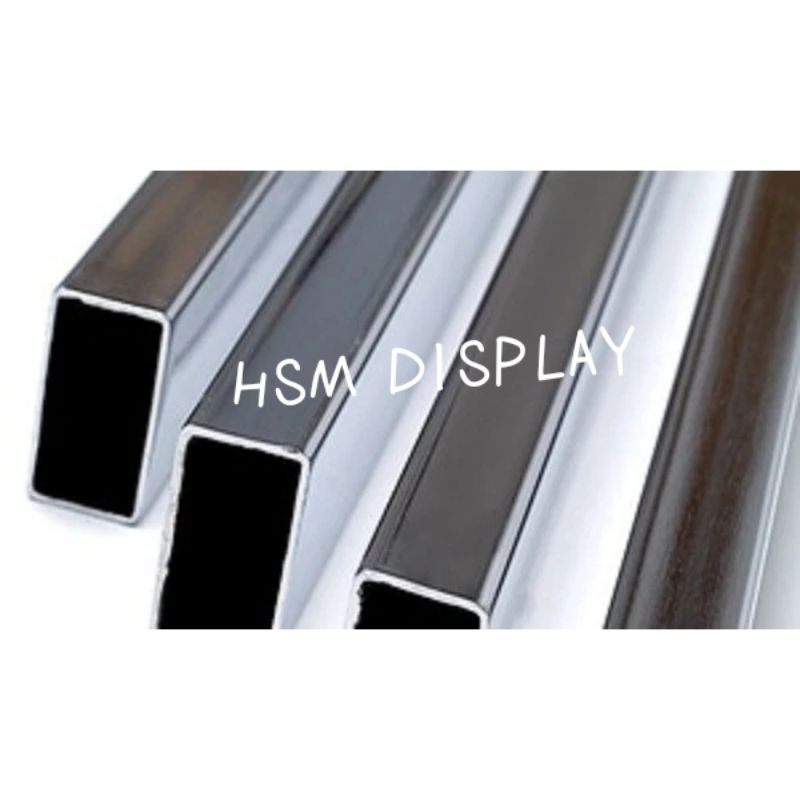 PIPA KOTAK DAN PIPA BULAT UNTUK MENGGANTUNG PAKAIAN DAN ETALASE TOKO