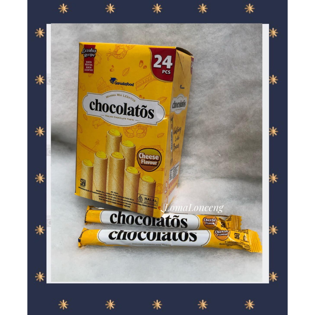 

Chocolatos Wafer Roll Sweet Cheese 24 pcs