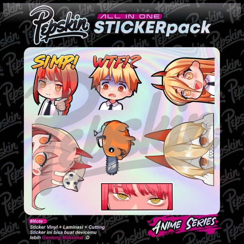 

Sticker Pack Hologram Chainsawman