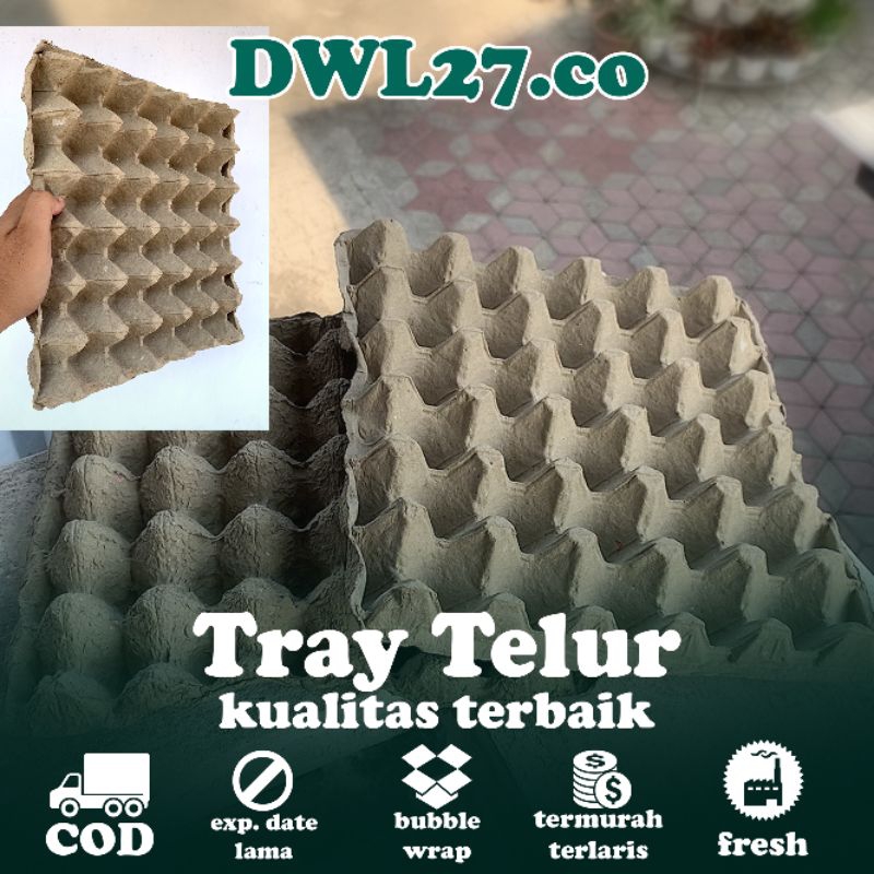 1 IKAT 100 LEMBAR EGG TRAY ( BARU ) / TRAY TELUR / TEMPAT TELUR AYAM / TRAY TELUR AYAM , BEBEK BARU 